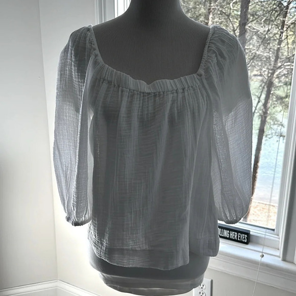 Sanctuary White Gauze Top, So Pretty, Like New, Size Small - Picture 1 of 5